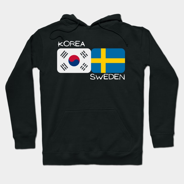 Korean Swedish - Korea, Sweden Hoodie by The Korean Rage